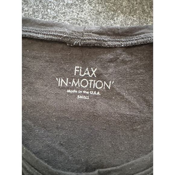 FLAX 'In Motion' Women's Black Sleeveless Top Tunic, Size Small, EUC - Picture 3 of 4